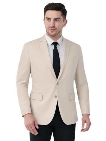 SaintX Men’s Formal Blazer | Fully Lined | Slim Fit | Professional Jacket | Premium Business Formal Suit | Office | Wedding | All Purpose