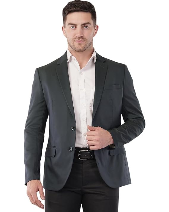 SaintX Men's Formal Blazer | Fully Lined | Slim Fit | Professional Jacket | Premium Business Formal Suit | Office | Wedding | All Purpose - Image 3